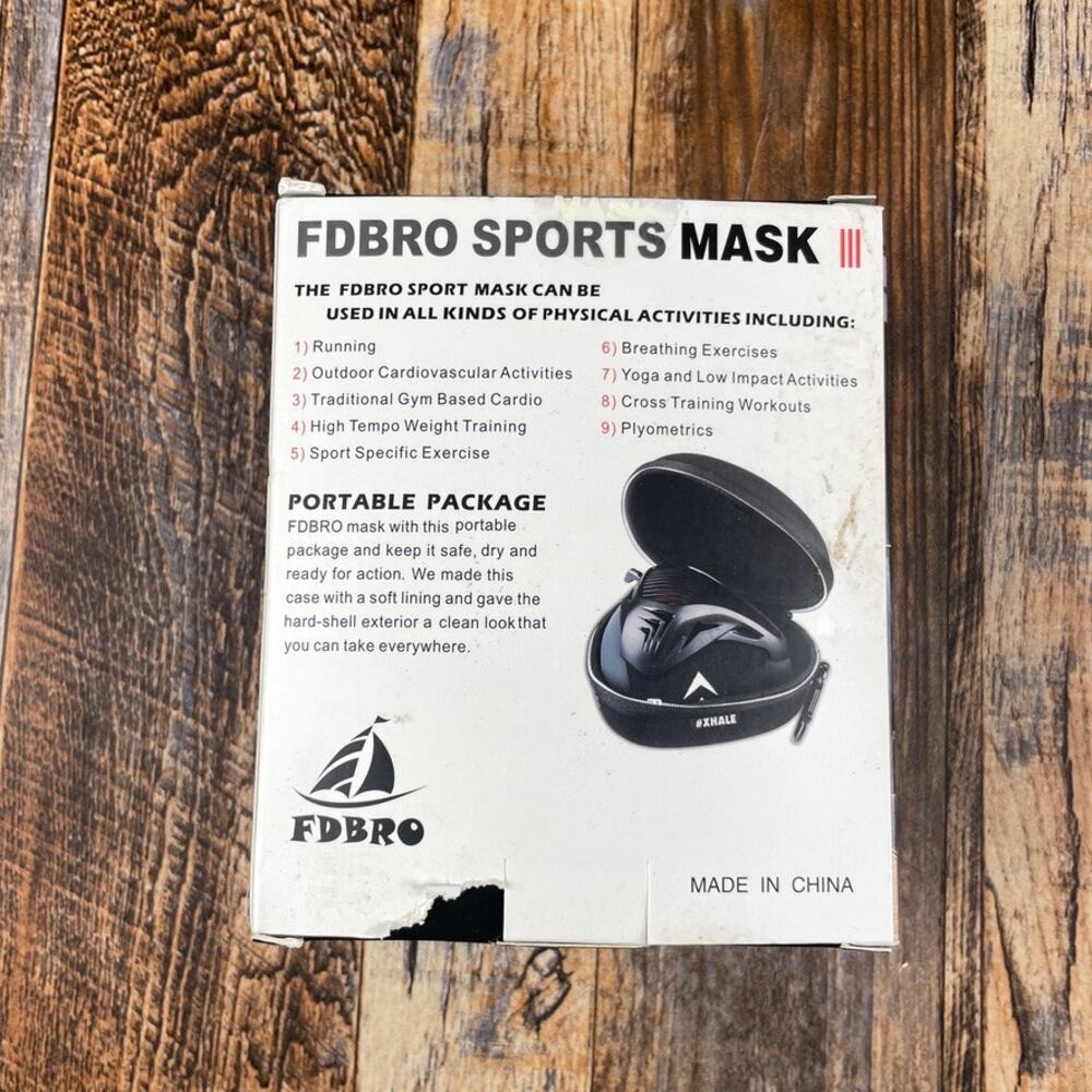 FDBRO Sports Mask Pro for Fitness Running Training, High Altitude Face Mask NIB - Picture 11 of 13